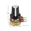 5Pcs 10k Potentiometer Knob 1K 100K 5K 50K OHM WH148 Shaft with Nut 3 Terminal Linear Taper Rotary B10K for Arduino Diy Kit