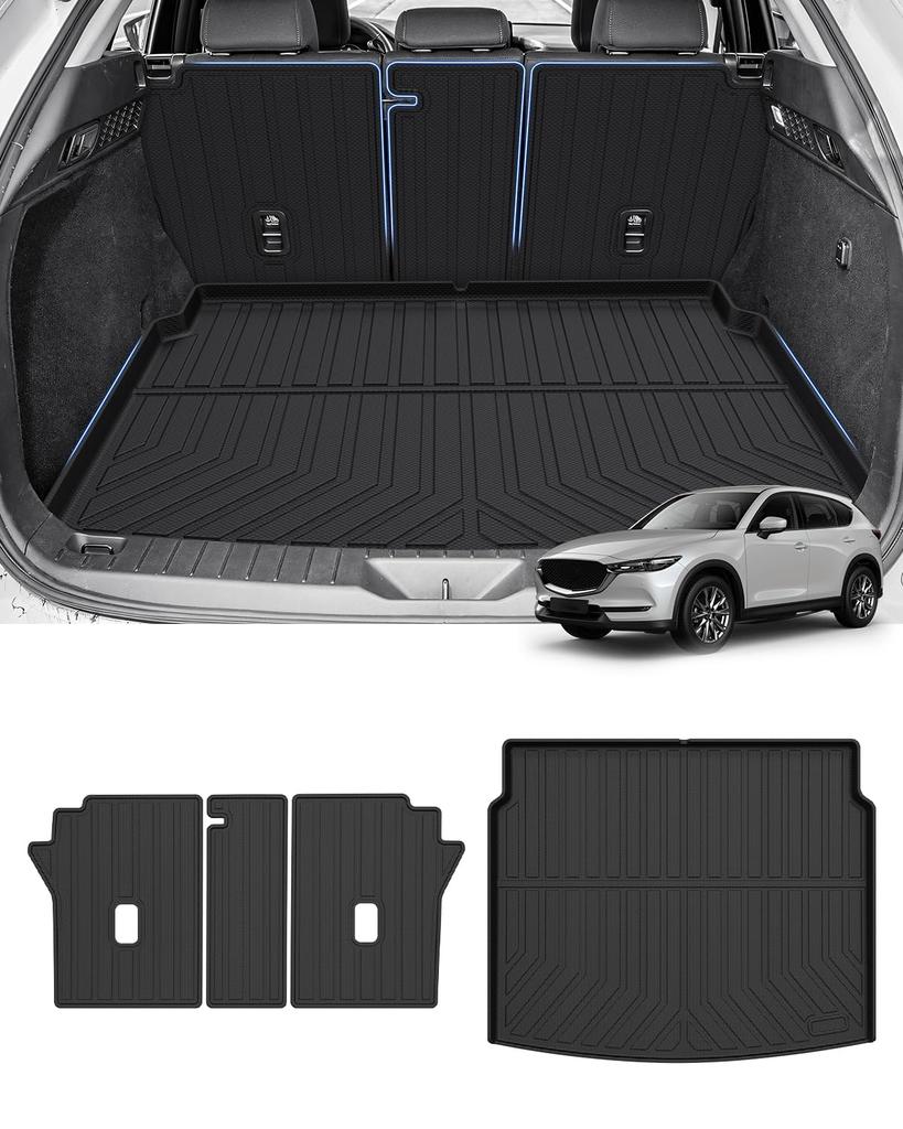 Mixsuper 3D Luggage Mat for the New Mazda September 2022 3D Cargo Trunk Specific 3D Molded Cargo TPE Luggage CX60 Easy Set CX-60 (KH Series, -