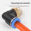 Trachea Connector PC8-02 Male Thread Quick Elbow Insert Pneumatic Throttle Valve