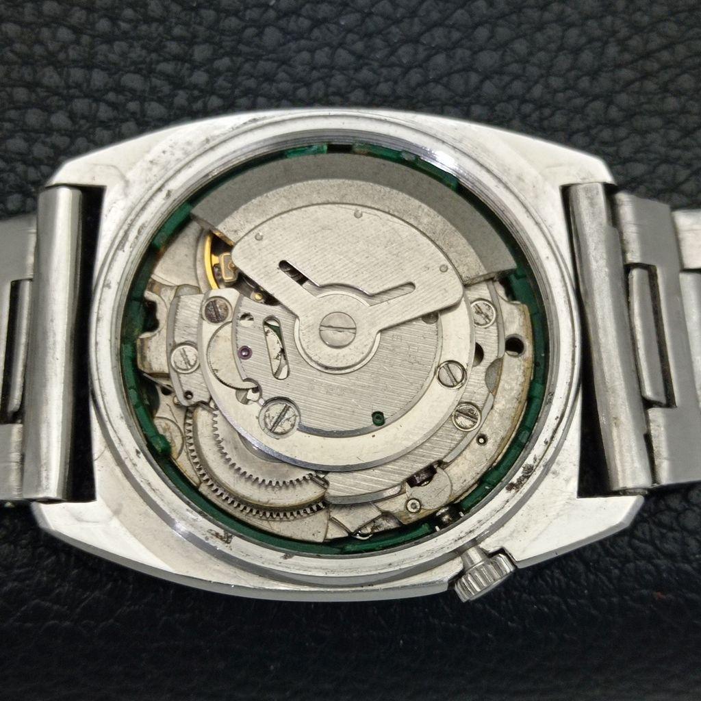 GENUINE VINTAGE SEIKO 5 AUTOMATIC JAPAN MENS WHITE COLOR DIAL WATCH a702521-1 R126-a702521