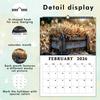 1pc 2026 Wall Calendar, High-Definition Autumn Harvest Crop Calendar, 12 Beautiful Designs, Perfect Gift for Christmas, New Year