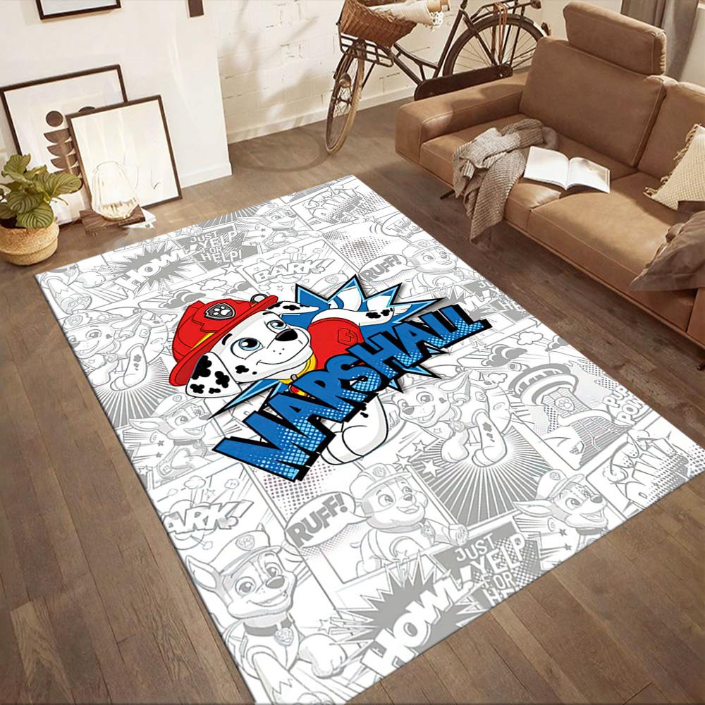 Paw Patrol: Heroic Rescue Team Square rugs are a great choice for living rooms, bedrooms, home décor, and as gifts.