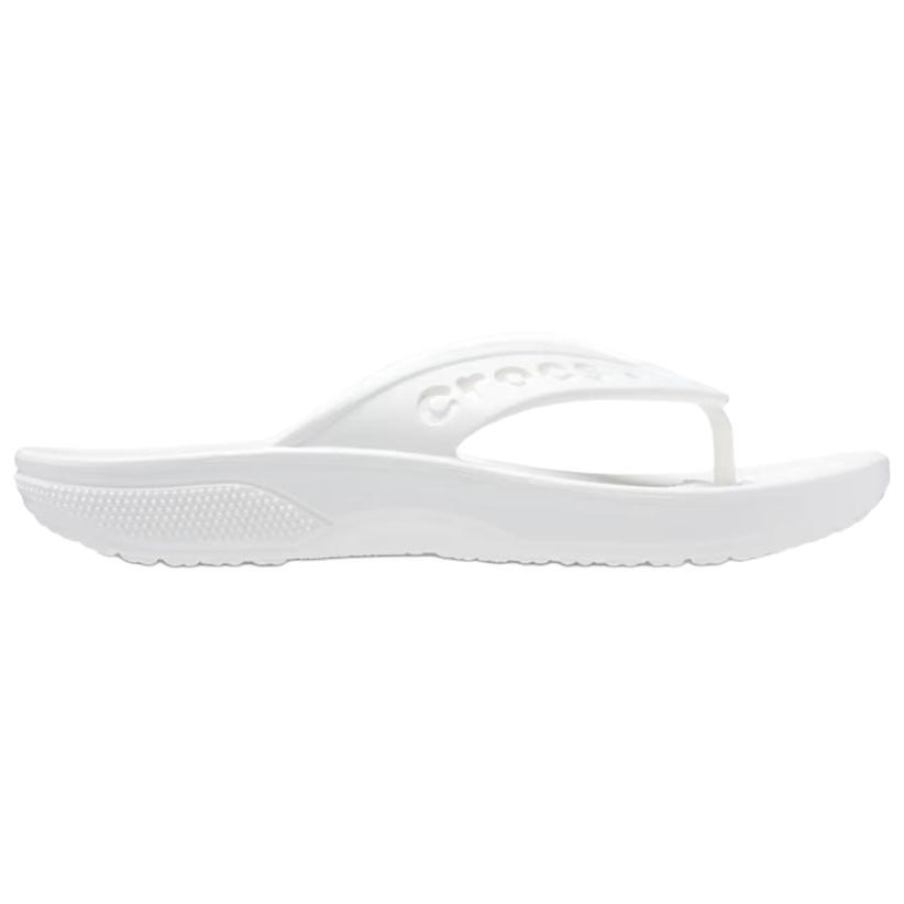 Crocs Baya 2 Comfortable Fashionable Versatile Non-Slip Flip Flops Unisex Footwear White 208192-100