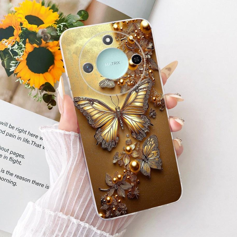 6.8" Case For Honor X9c Smart 5G Cover Cool Fashion Dragon Lion Wolf Cartoon Soft Silicone Phone Cases For HonorX9c Smart Bumper