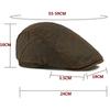 HT4938 Berets Thick Warm Autumn Winter Hats for Men Women Beret Hat Fleece Lined Ivy Flat Cap Male Female Adjustable Beret Cap