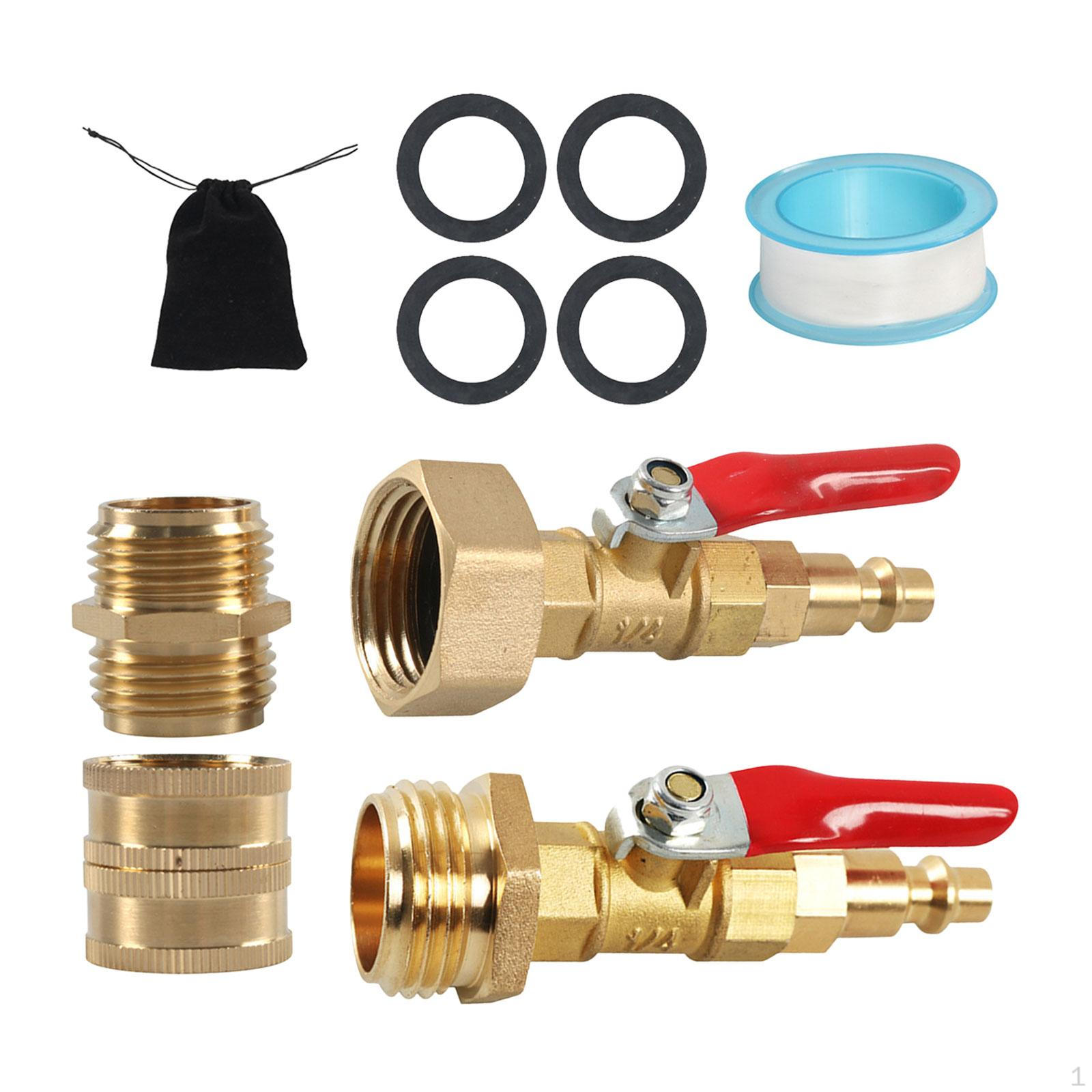 

Adapter Brass Quick Connect Extreme Temperature Protection 6pcs