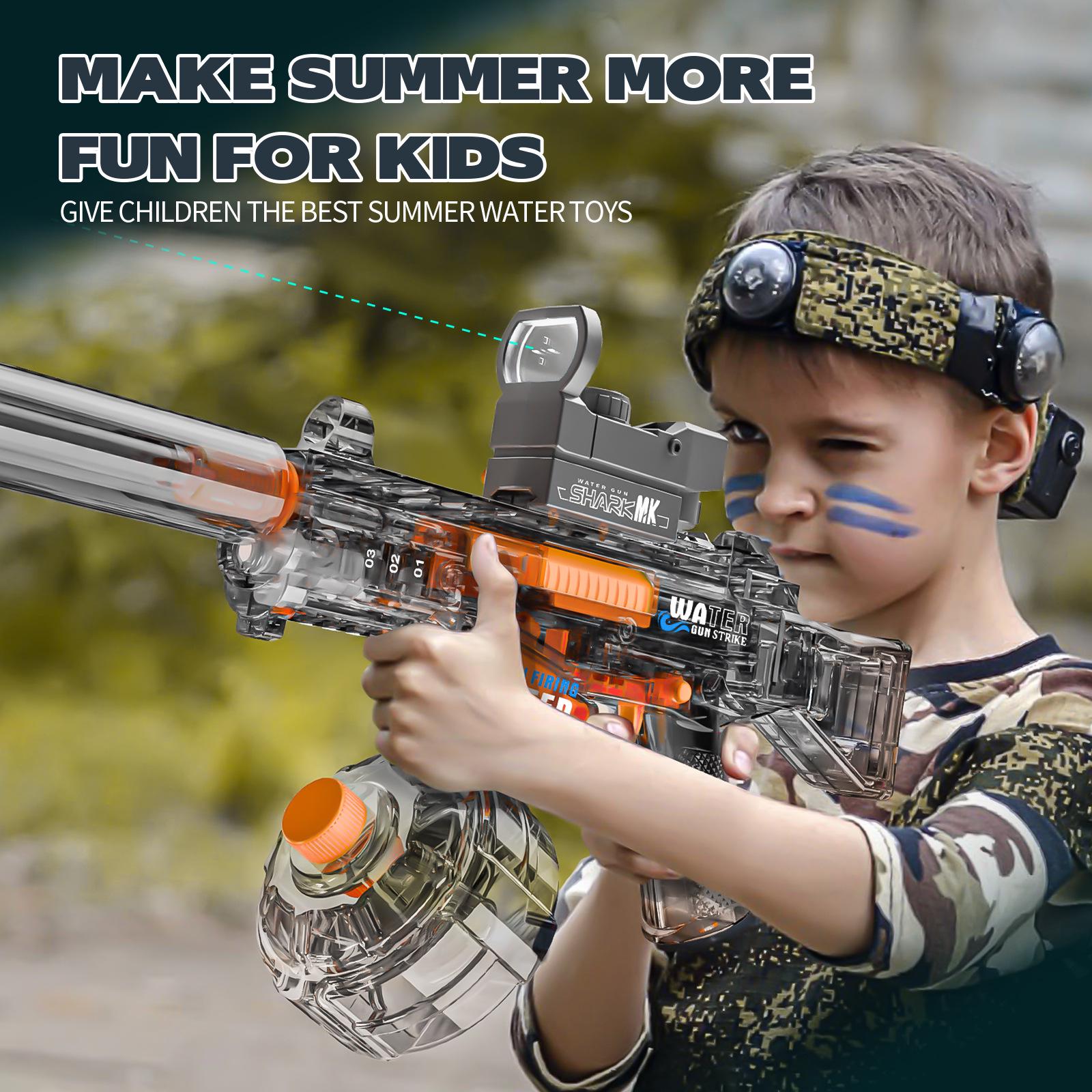 

Electric Water-Absorbing UMP45 Toy Gun for Kids - Perfect for Splashing Festivals and Water Play Battles