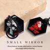 Dual-Sided Mirror Keychain: Game-Themed Key Ring, Car/Bag Pendant, Fan Gift, Makeup Mirror.