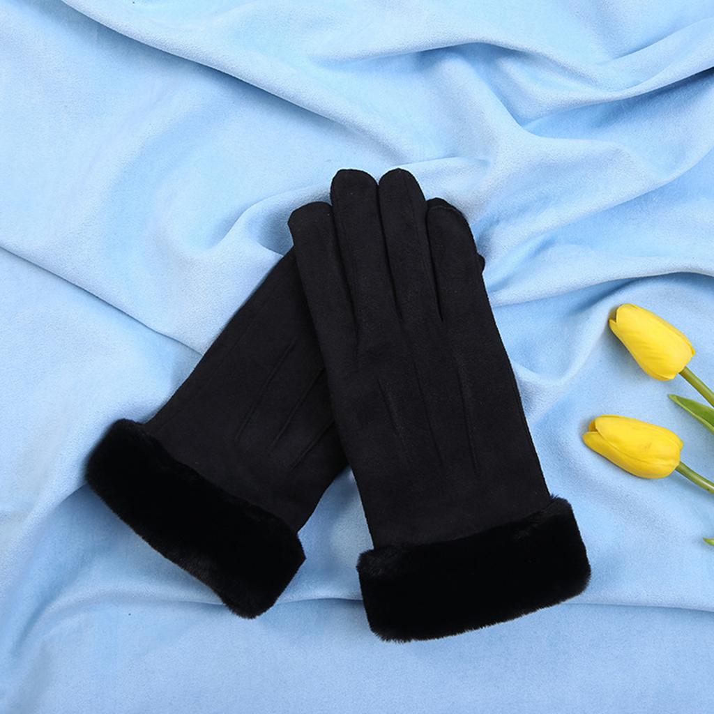 Winter Gloves for Women Touchscreen Women s Winter Warm Suede Gloves for Cycle Driving Skiing Outdoor Sports