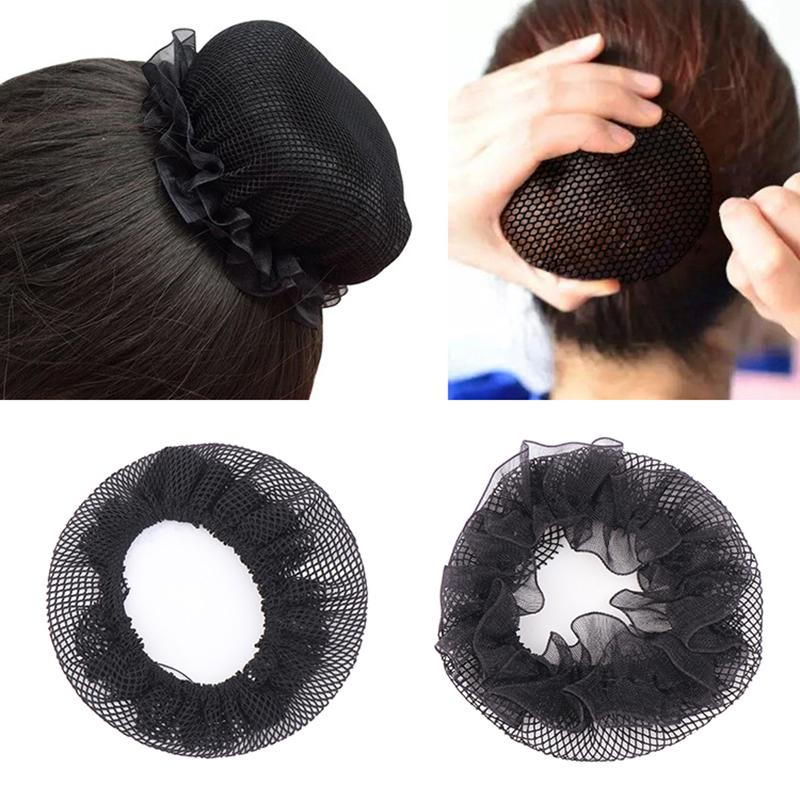Filet à chignon Snood pour femmes Filet à cheveux Danse ballet Patinage Crochet Strass Accessoires de coiffure