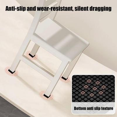 Floor Protectors For Furniture 4 Pieces Anti Skid Silicone Grippers Feet Furniture Sliders For Hardwood Floors For Bed Couch