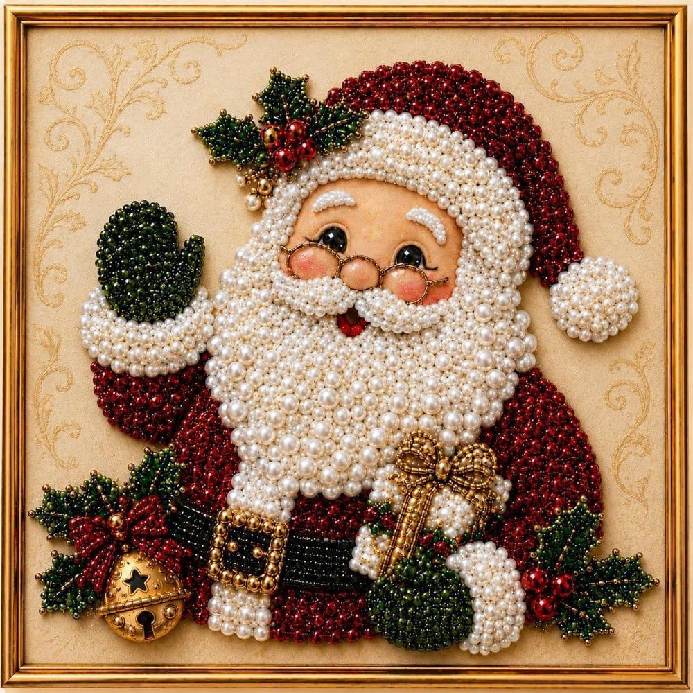 Santa Claus Pattern Christmas Painting Art Kit Home Christmas Wall Decor Beginner