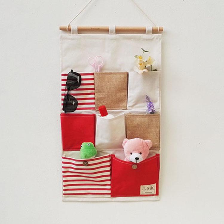 Wen'er Wandmontierte Mehrschichtige Hängeaufbewahrungstasche für Studentenwohnheime