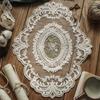 Vintage Floral Lace Tablecloth Handwoven Hollowed-Out Design For Elegant Home & Living Room Decor Perfect For Coffee Tables Coffee Tablecloth