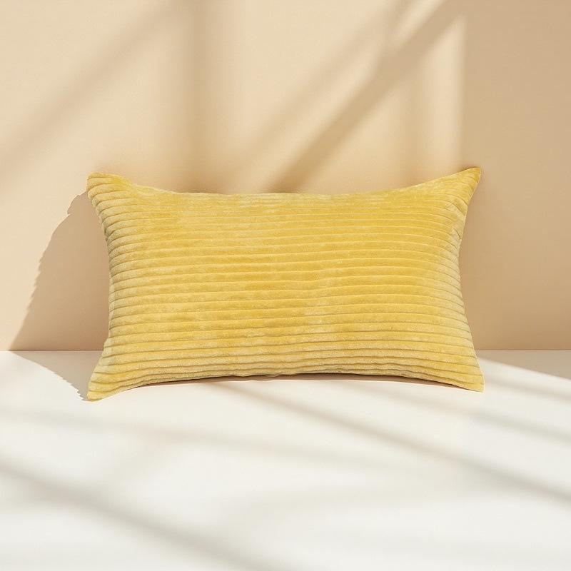 Luxury Rectangular Plush Pillowcase: Portable, Removable, and Washable for Sofa