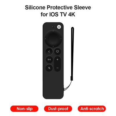 For Apple TV 4K Case Portable Dustproof Soft Silicone Remote Control Cover Skin