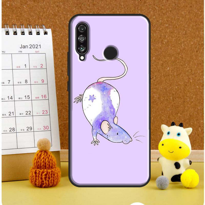 Cute Cartoon Animal Rat For Huawei Nova 9 10 SE 3i 7i 8i 11i 12i Y60 Y61 Y70 Y72 Y73 Y90 Y91 P20 P30 P40 Lite Case