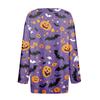 Women's Casual Fashion Sexy Comfortable V-Neck Halloween Seven Sleeve Top