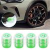 4Pc Luminous Valve Caps Fluorescent Green Night Glowing Tire Decoration For Citroen C1 C2 C3 C4 Picasso C4L C5 C-ELYSEE DS Xsara alr123