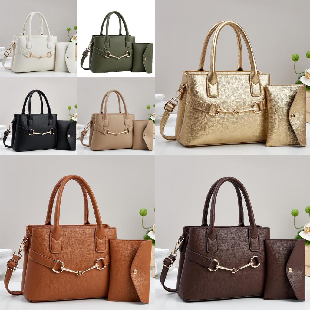 Fashionable Pu Tote Bag With Padded Pouch And Multiple Compartments For Work