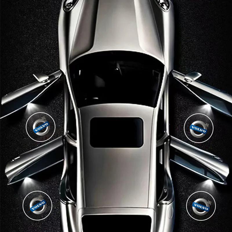 2 Stück LED Auto Tür Willkommenslicht Auto Logo HD Projektorlampe Für Volvo Xc60 Xc90 V40 V50 V90 S80 C40 XC40 V70 XC70 C30 C70 Rdesign