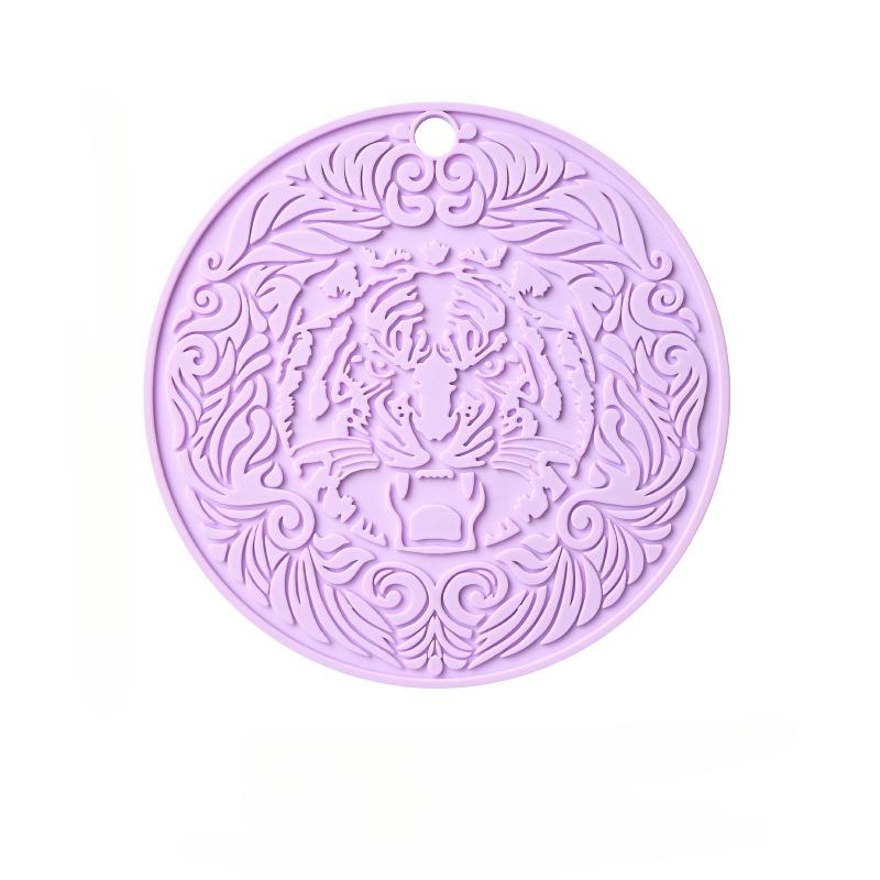 Kitchen Silicone Mat Round Coaster Waterproof Placemat Heat Proof Pot Mat Cup Mat Household Decoration and Table Accessories
