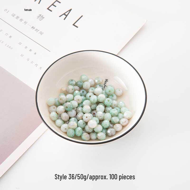 6.5-10mm Multicolor Glass Beads for DIY Bracelet and Necklace Jewelry Making