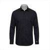 Men S polyeSter Rayon Blend Regular Fit Solid dreSS Shirt Black  M
