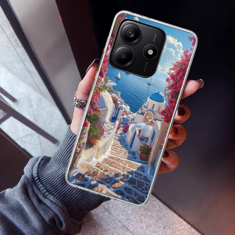 Greece In Summer Santorini Phone Case For Xiaomi Redmi Note 15 14 14S 13 12S 12 Pro Plus 11S 11 10S 10 4G Cover 11E 11T 5G Print