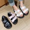 Fashion Classic Belt Buckle Sandals Woman Platform Ankle Strap Shoes Ladies Muffin Antiskid Flipflops Girl Pink Gldiator Sandalias Mujer