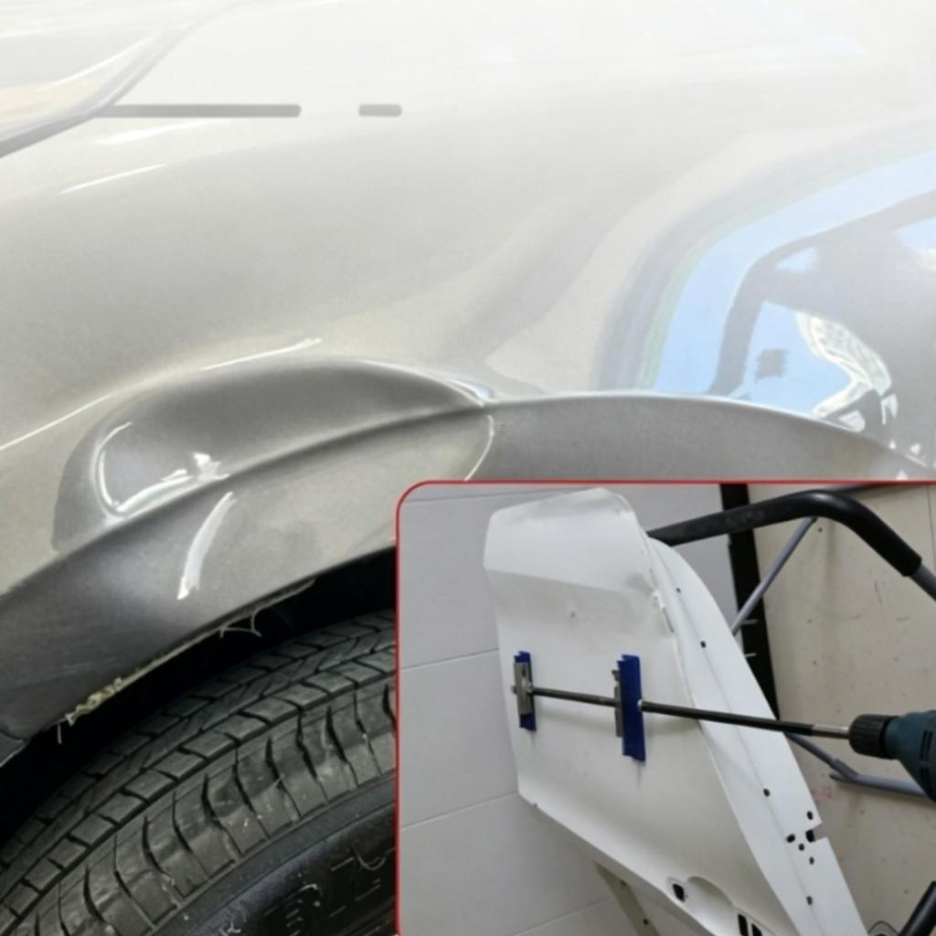 Car Body Dimple Repair Expansion Tool Adjustable Kit Easy To Use