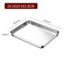 Rustless Steel Rice Noodle Plate Flat  Bottom Flat Bake Dish Stackable Food Plate  Dish Serving