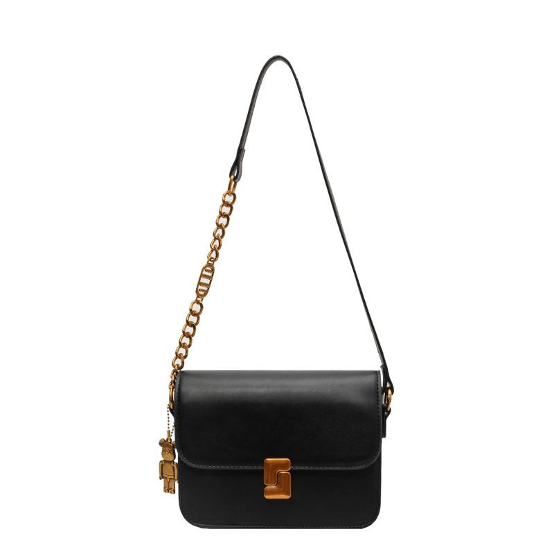 Fashion Small Square Bag Underarm Bag Solid Color New Temperament Versatile Women's Shoulder Bag