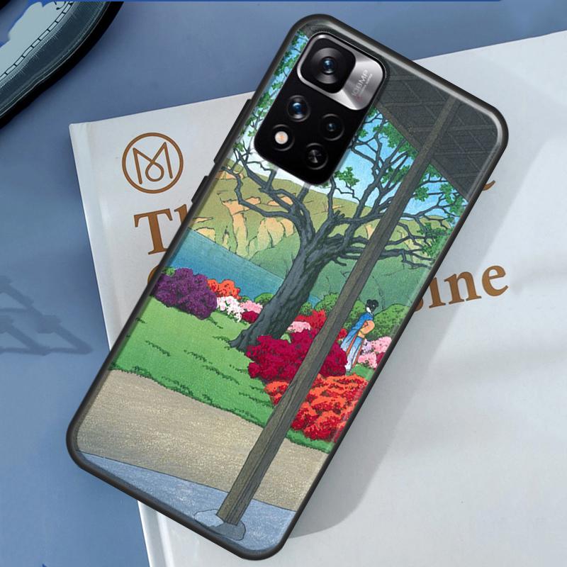 Japanese Ukiyoe Case For Xiaomi Redmi 13C 10C 12C 14C Redmi Note 14 13 Pro 12 11 9 10 9S 10S 11S 12S Cover