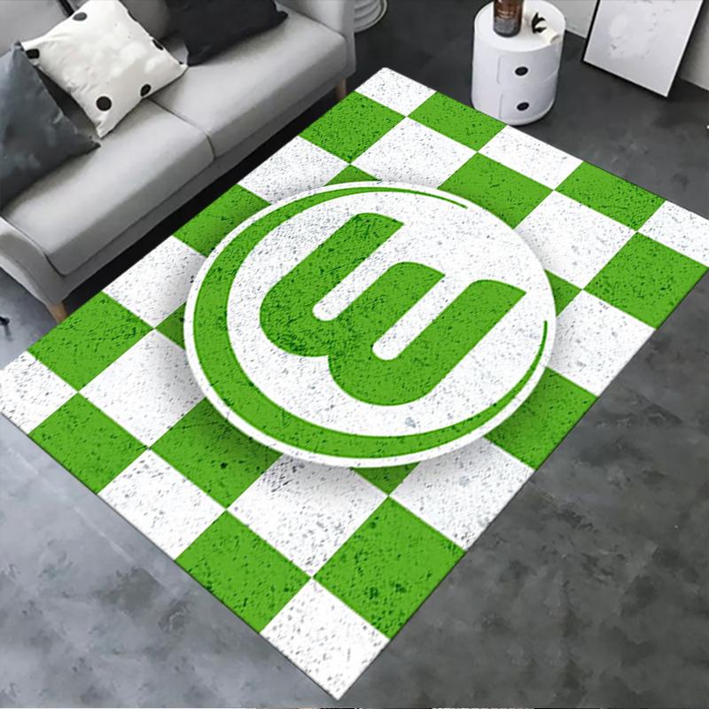 Nuovo Tappeto VfL Wolfsburg 2025 per Soggiorno Camera da Letto Casa Decorazione Divano, Tappetino Antiscivolo per Giochi Bambini 101