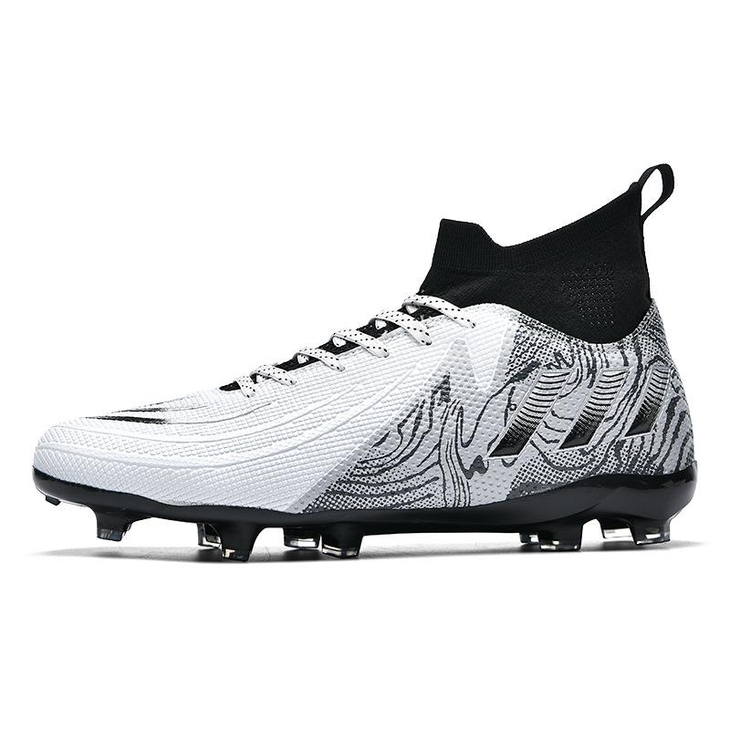 New high-top football shoes men's and women's wear-resistant and non-slip youth long-nail broken-nail sneakers