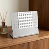 Perpetual Calendar Ultra-Light 1.4oz Aluminum Alloy Manual Adjustable Monthly Desk Calendar