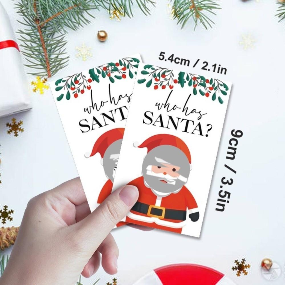 Paper Scratch Off Cards Non-Cash Prize Draw Xmas Interactive Game Cards New Year Celebrations