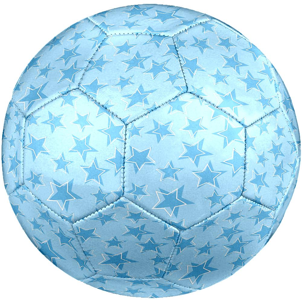 Star Pattern Indoor Size 5 Soccer Ball Colorful Machine Stitched PVC Competition Ready Durable High-Bounce