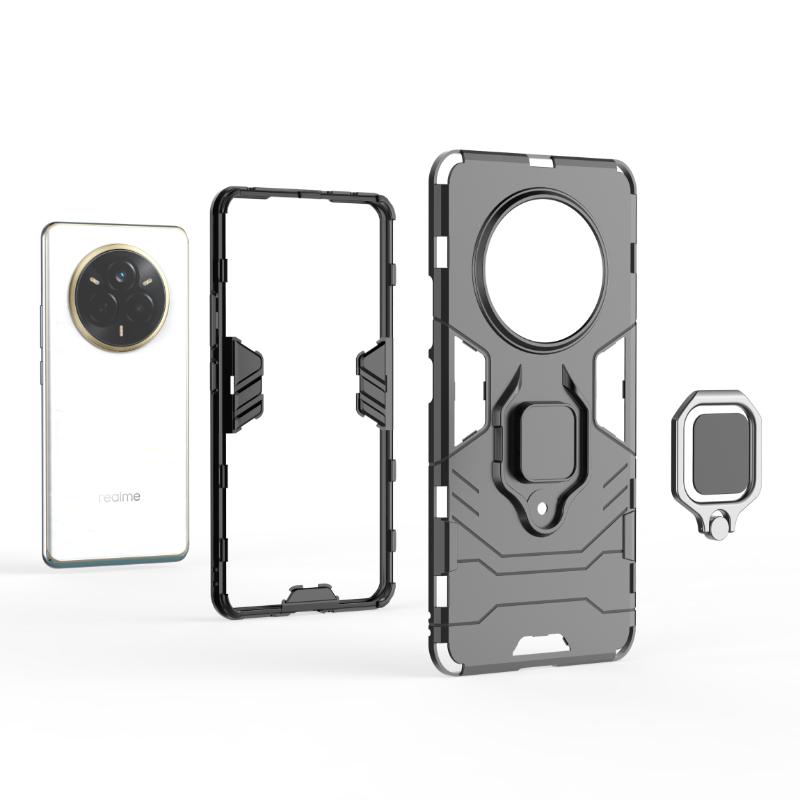 Pentru OPPO Realme 14 Pro Plus 5g Husă Spate Carcasă Telefon Armură Antishock Anti-cădere Inel Metalic Suport Magnetic Protecție Funda Coque