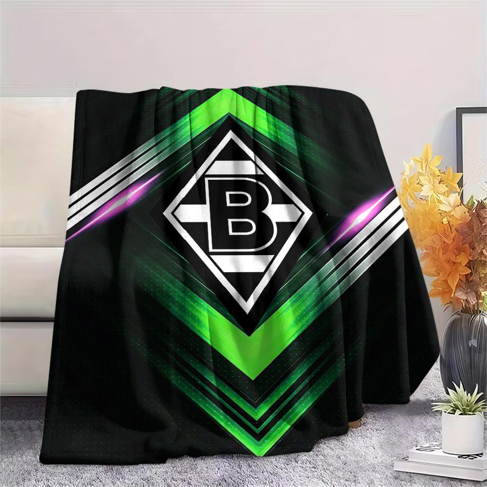 Borussia Print Flannel Blanket, High quality Comfortable for All Seasons, Home Decor, Warmth and Comfort, Perfect for Christmas Gifts