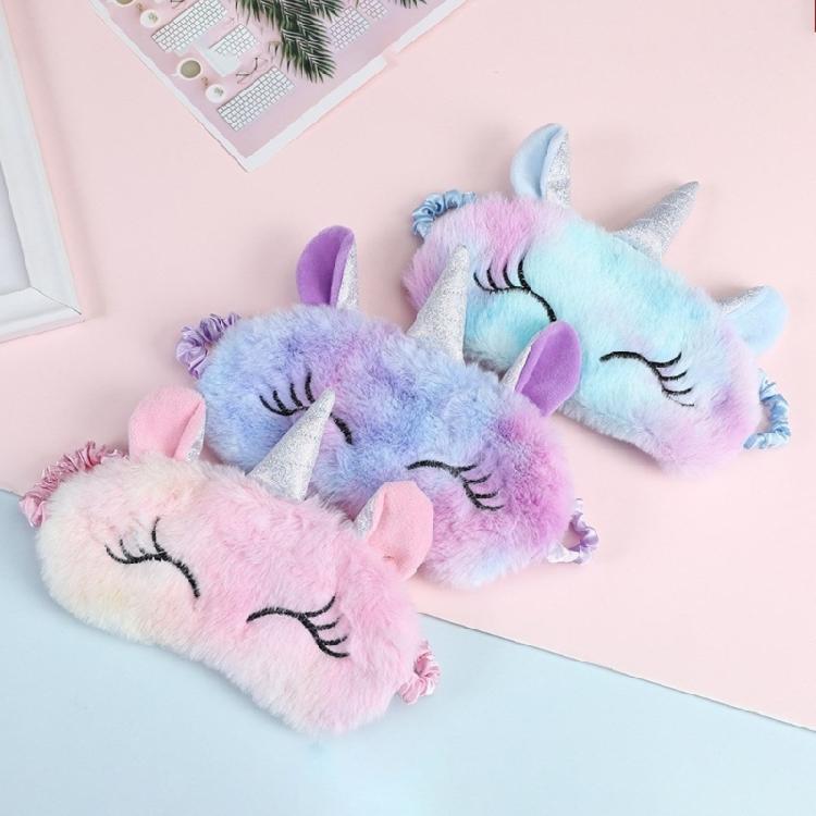 Animal Travel Pillow Comfortable Neck Pillow with Unicorns Eye Mask for Business