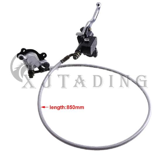 2 Stroke 47 49cc Motorcycle pocket bike Brake Front Rear Left Right Pump Master Cylinder Hydraulic Brake Hose Line Brake Caliper Front