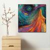 New Arrival 5D DIY Full Circle Diamond Painting "The Witch and the Starry Sky" Embroidery Cross Stitch Home Decor Gift