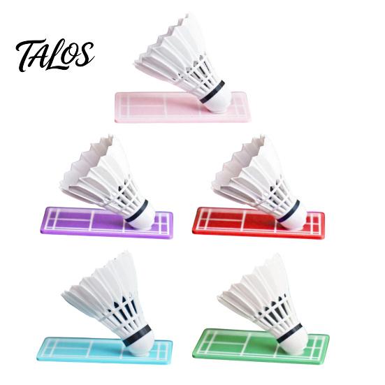 Talos Rotating Car Badminton Ornament with Swivel Mechanism, Shuttlecock Dashboard Decoration for Interior, Gift Sports Lovers