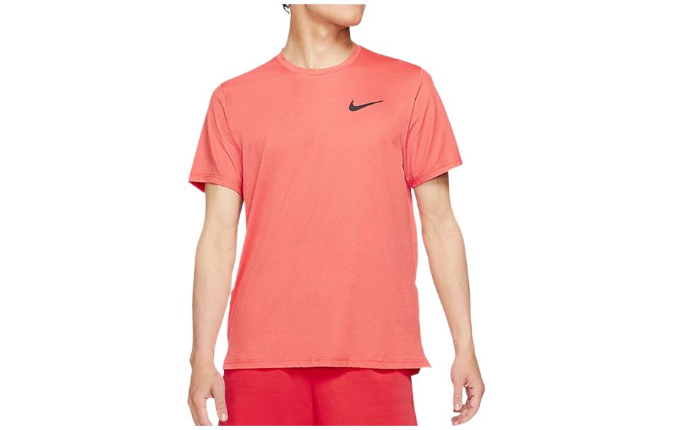 

Nike T Shirts Men s Red Crew Neck Moderate Straight Fit CZ1182-673 XXL