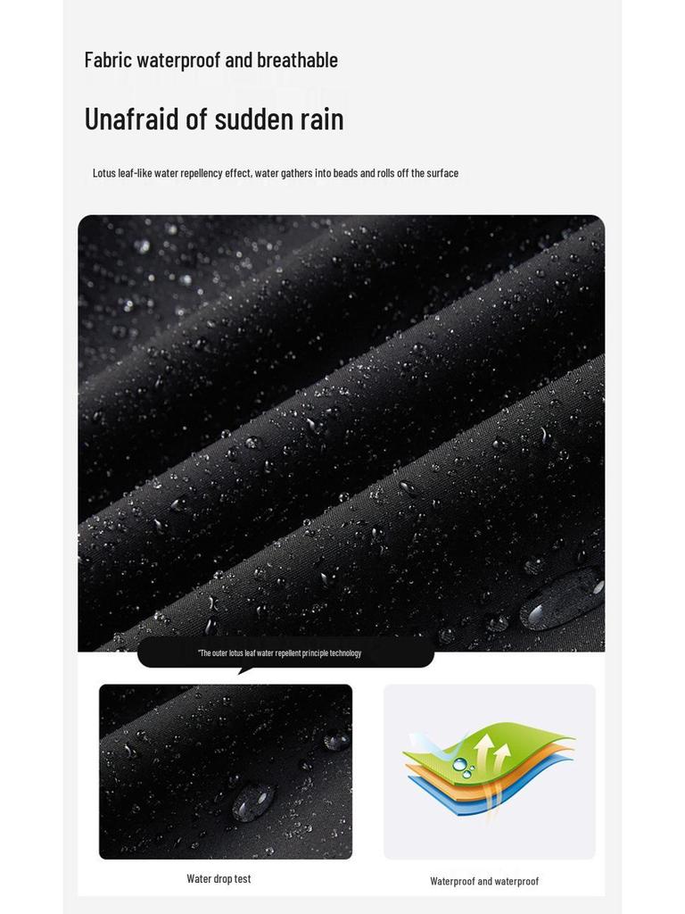 Pánská a dámská trendy jarní bunda proti větru s kapucí - Jednovrstvá, bouřková bunda ve stylu pracovního oděvu