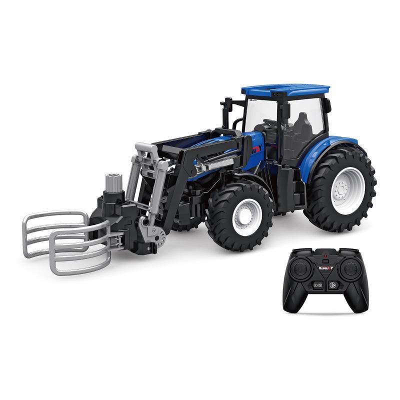 Alloy Remote Control Farmer Tractor Simulation Engineering Vehicle Electric Toy Farm Transport Vehicle 2.4G Remote Contro Vehicl