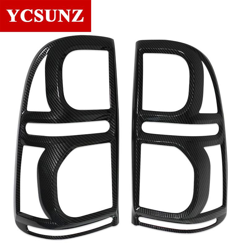 ABS Matte Black Tail light Cover Accessories For Toyota Hilux Vigo 2012 2013 2014 Rear Lamp Hood Car Exterior Parts