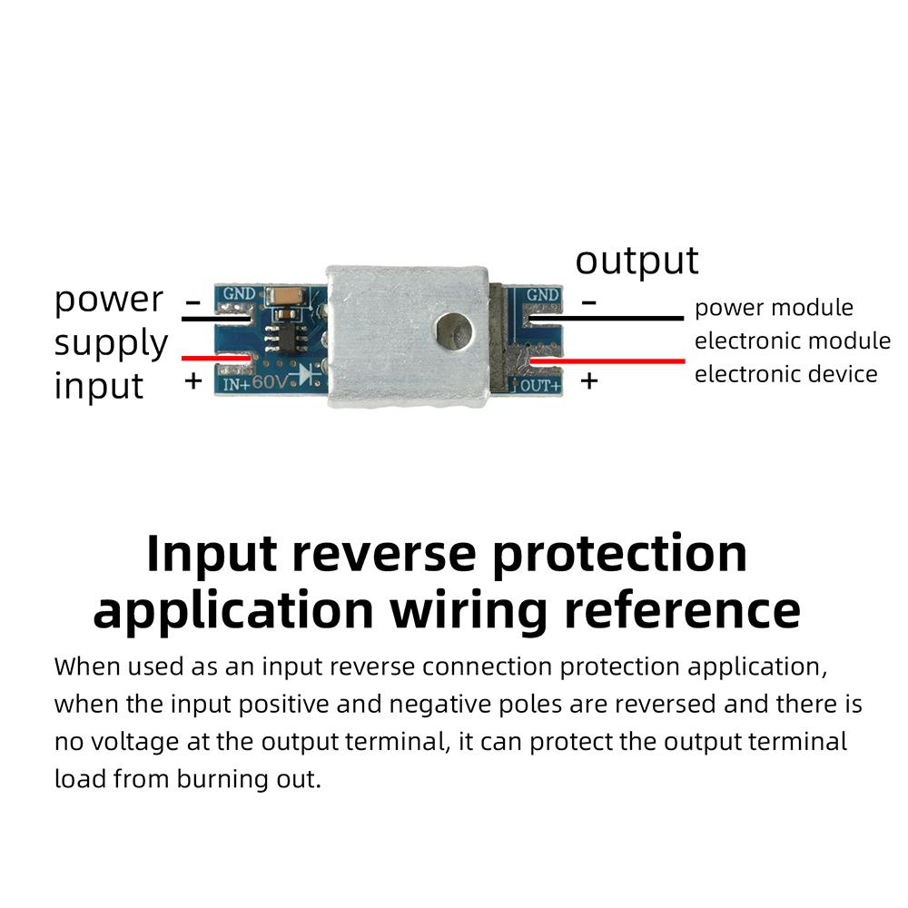 20A/25A/30A high-current ideal diode module DC 4-90V/60V Anti-Reverse Flow for Solar Charging & Battery protect module
